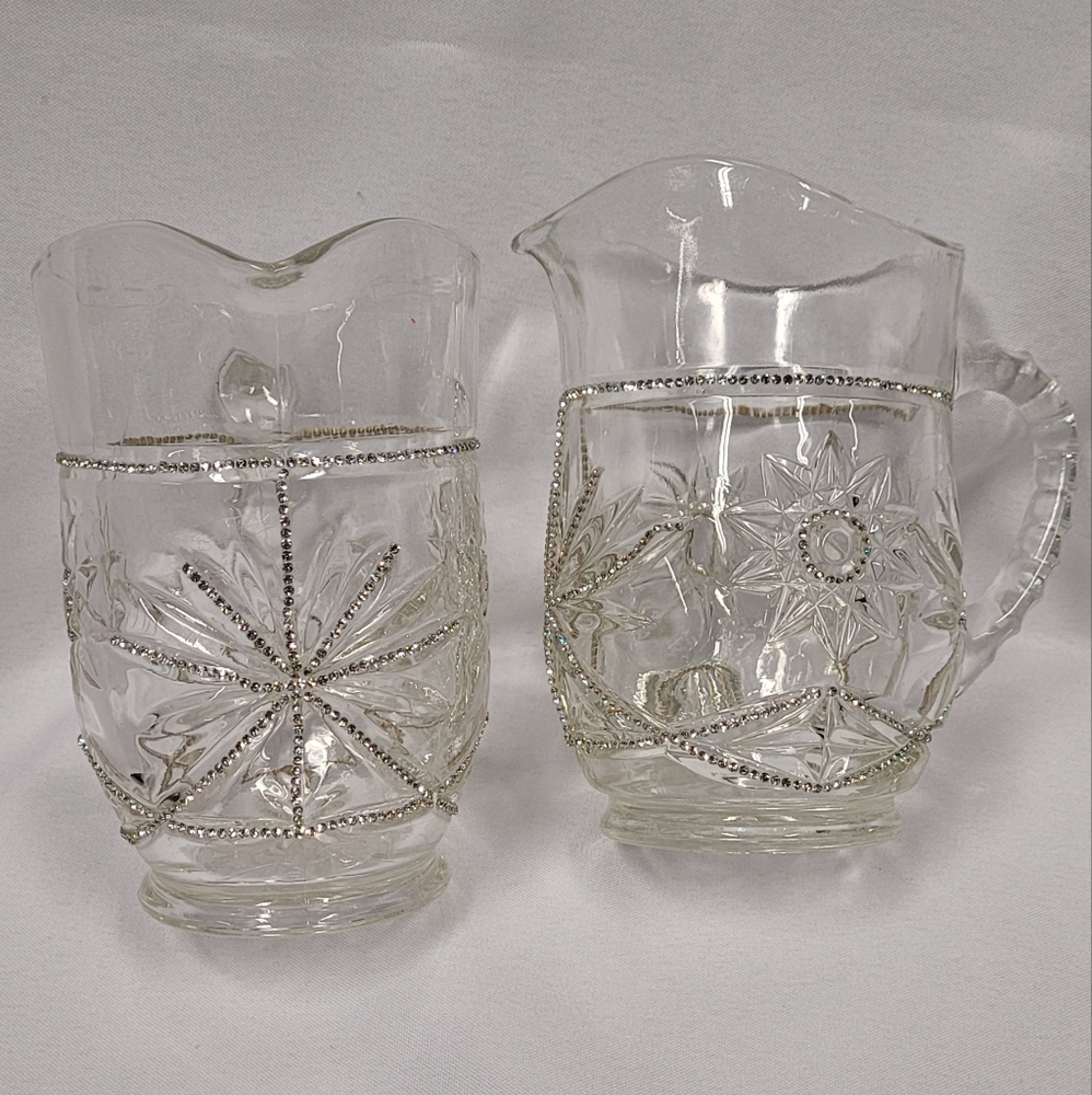 Two Crystal Pitchers